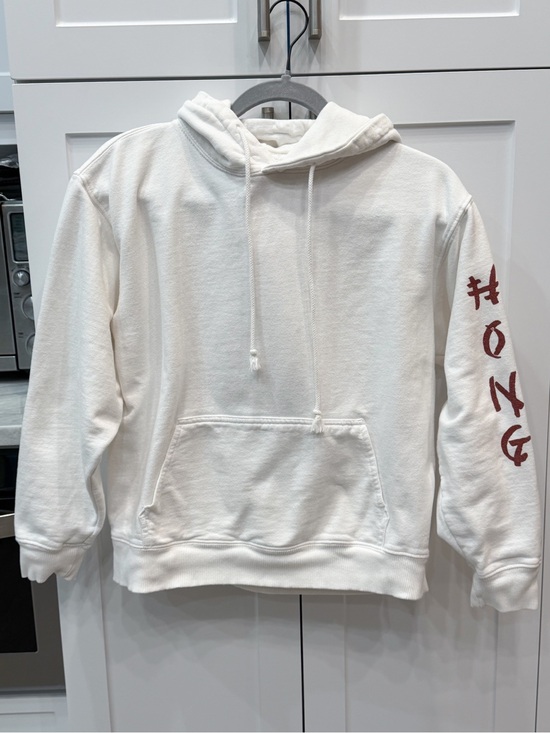 Tops - Brandy Melville/John Galt White Hong Kong  Dragon Sweatshirt Hoodie OS